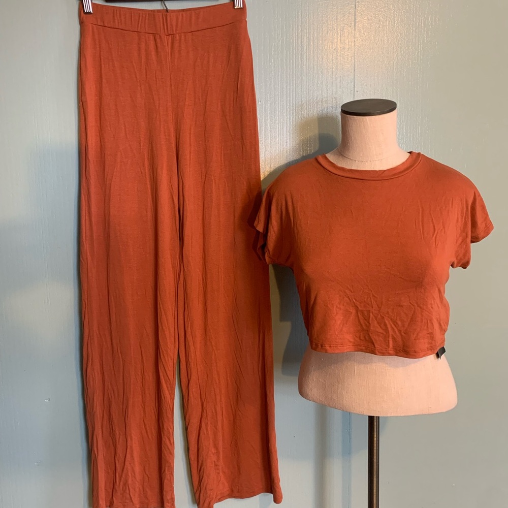 NWT Goodtime USA Pant Suit Pants Crop Top Touch Dolls 2 Piece